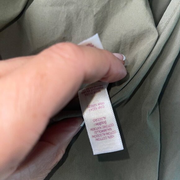 Velvet By Graham Spencer Womens Jumpsuit Size Medium Green Drucie Pure Cotton - Picture 4 of 11